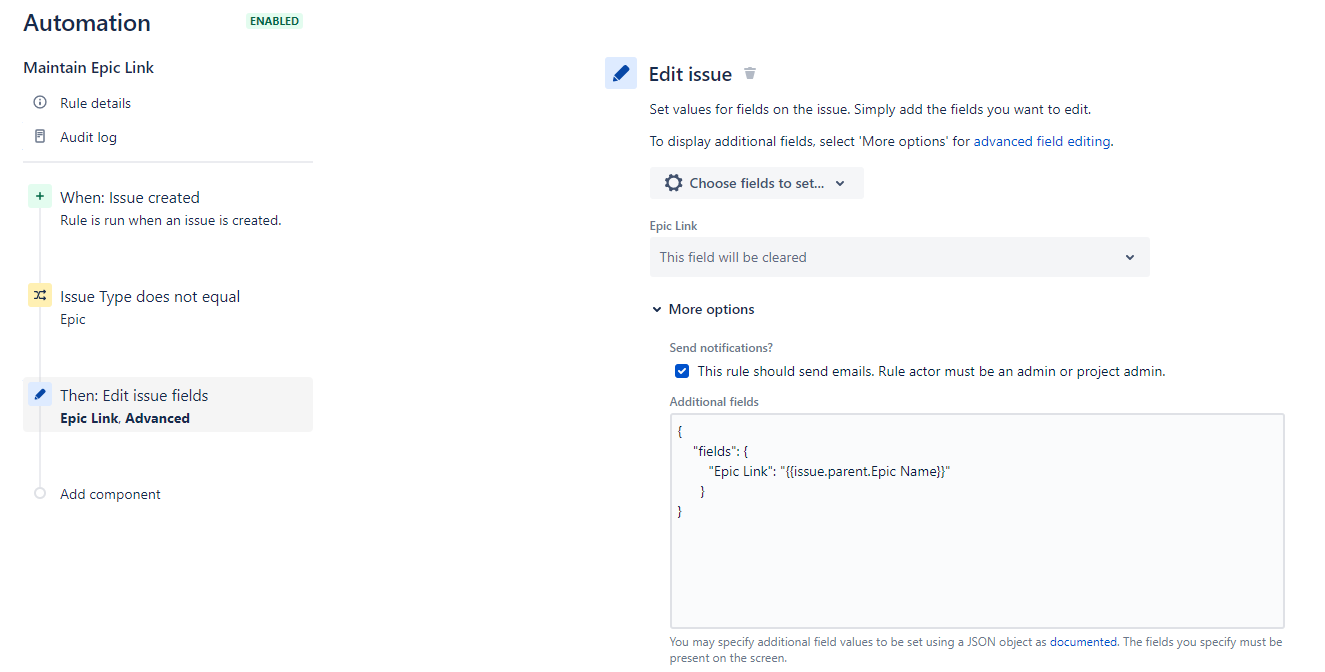 Automation how to get Epic Name while creating tas...