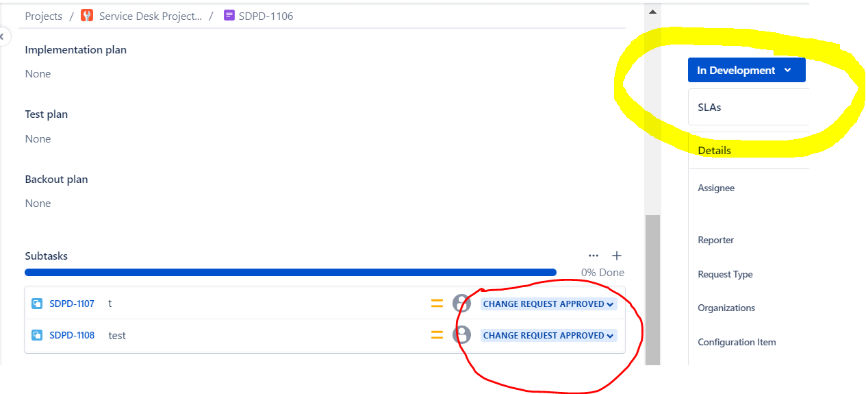 Solved Parent Change and All Subtasks that are Ready for