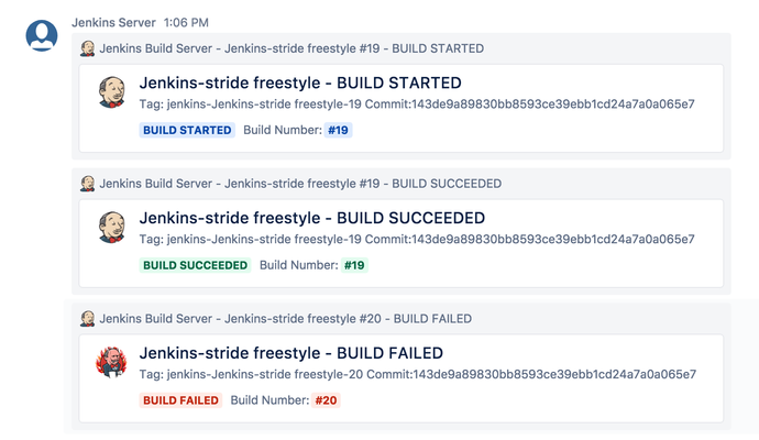 How To Receive Jenkins Build Notifications In Stride Freestyle