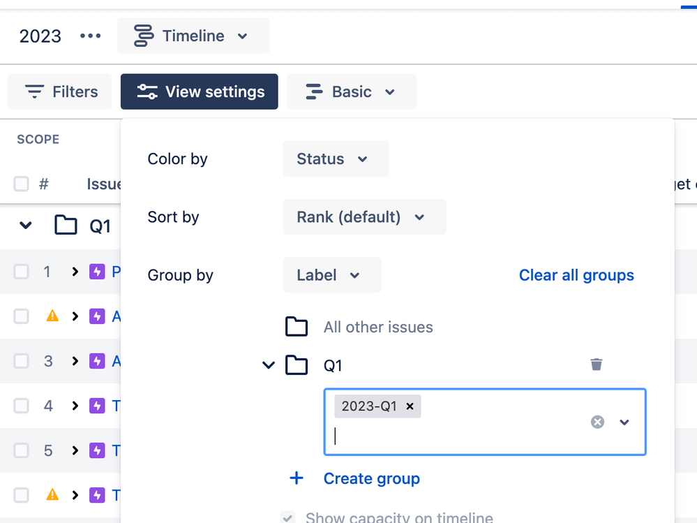 Grouping by Label inconsistent behavior
