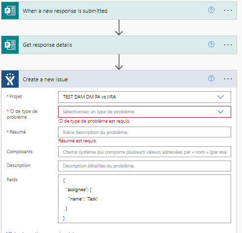 Create JIRA ticket with MS power automate from fil...
