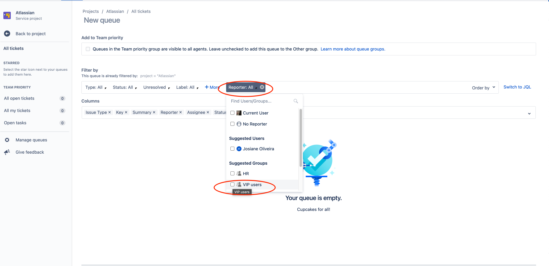 How to flag a user as VIP in your queue Atlassian Community