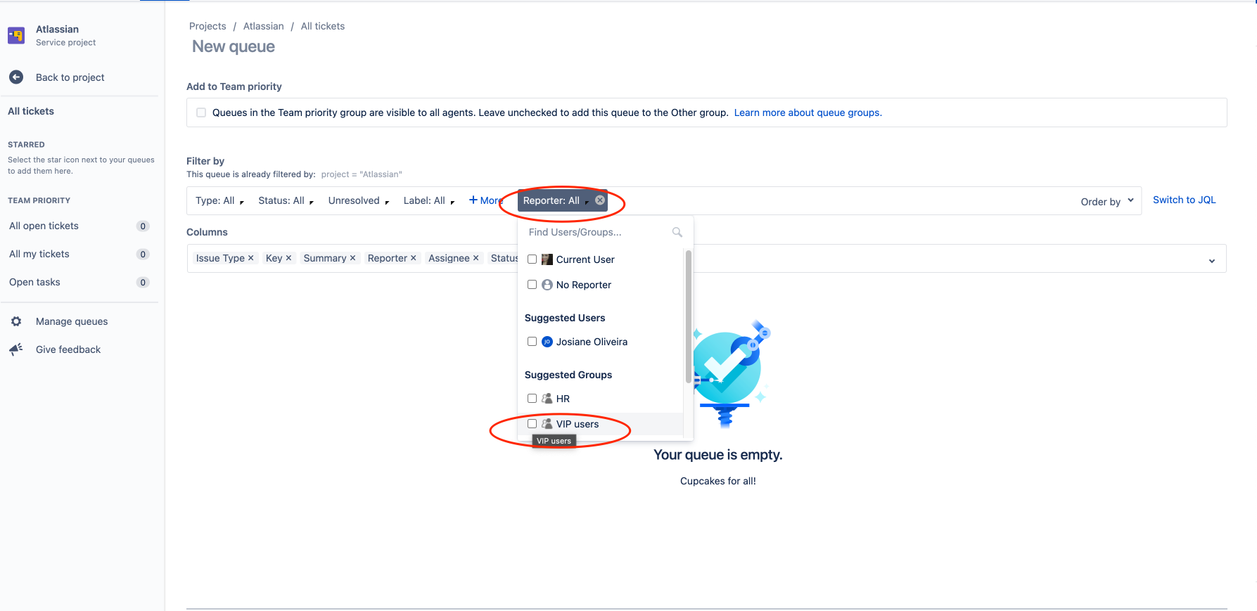 How To Flag A User As Vip In Your Queue - Atlassian Community