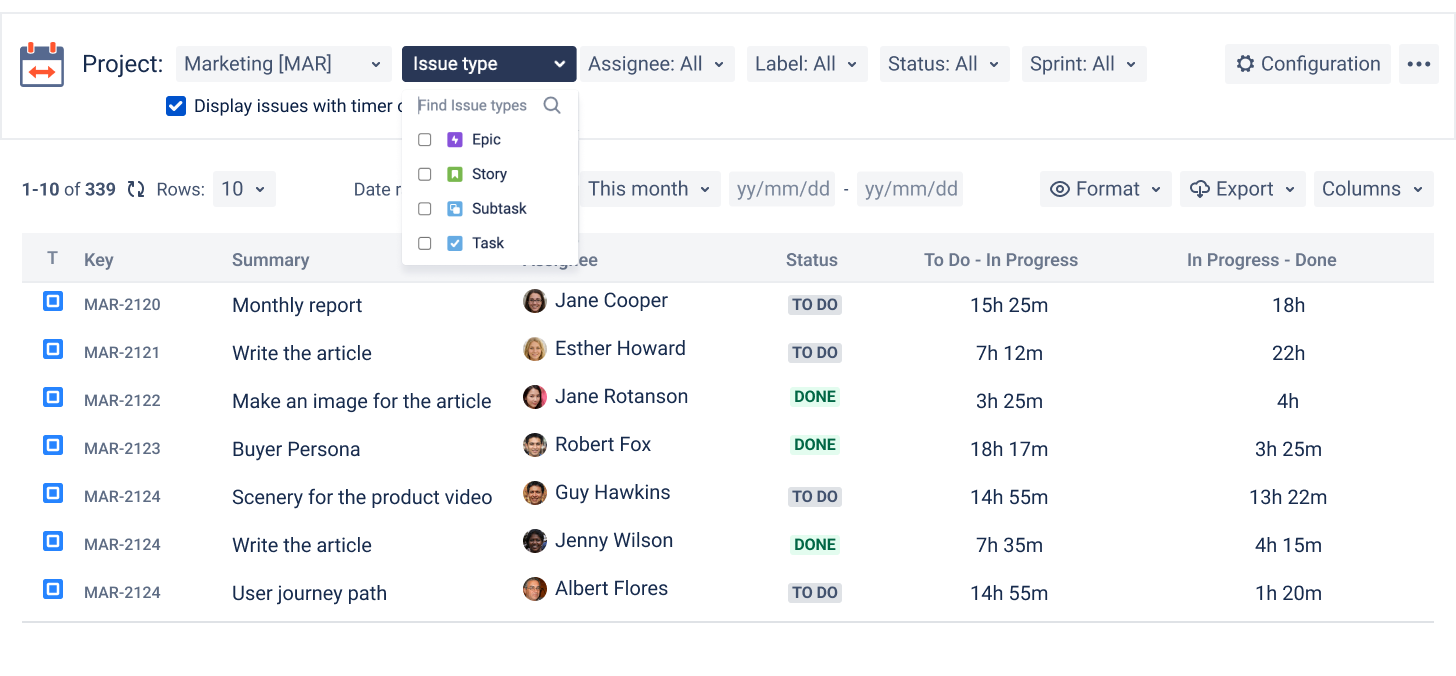Enhance your Jira time reporting with Time between... Atlassian Community