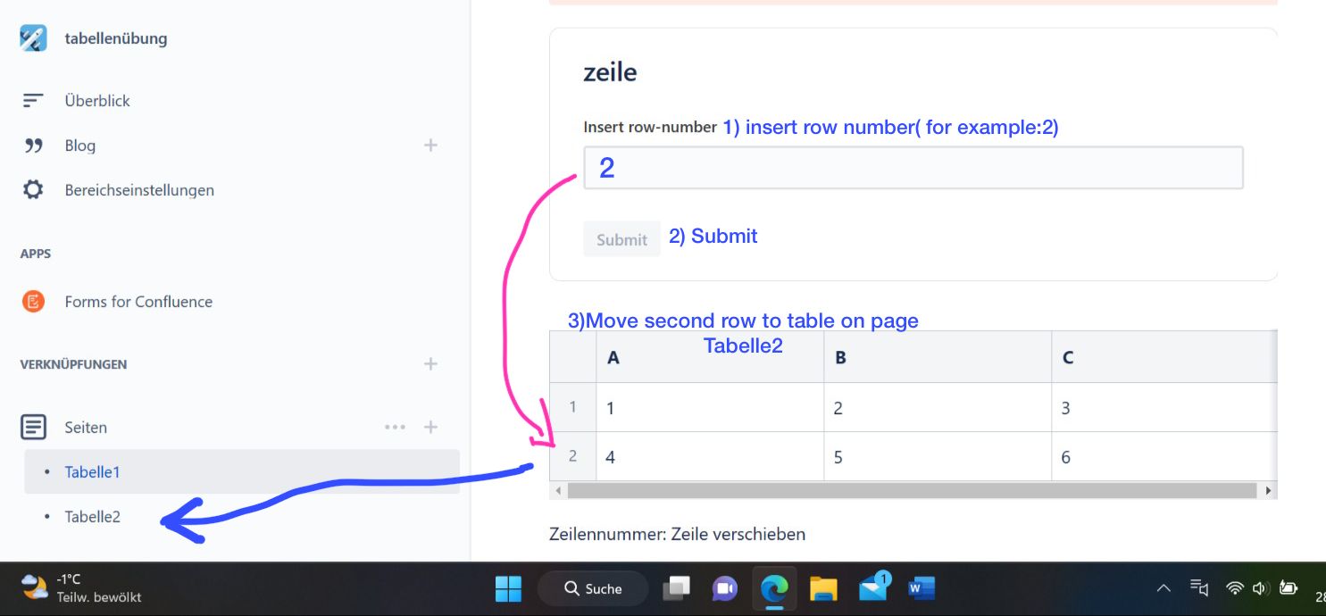 How to move a row of a table to another one?