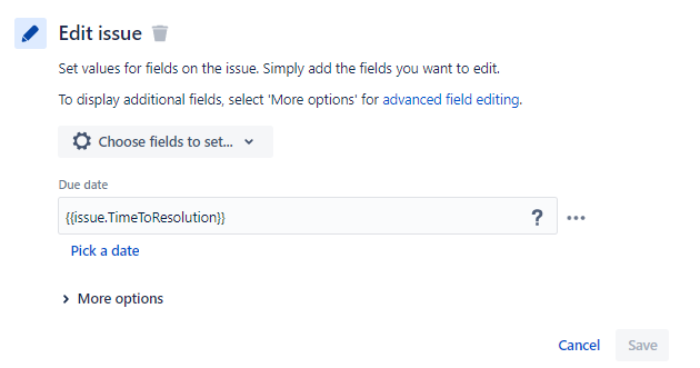 Solved Time To Resolution Copy To Due Date Minus One Day