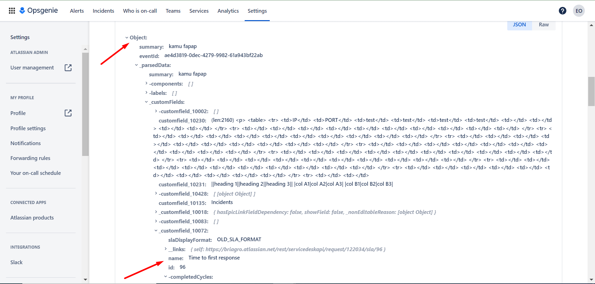 How do i get the value of this nested field in par...