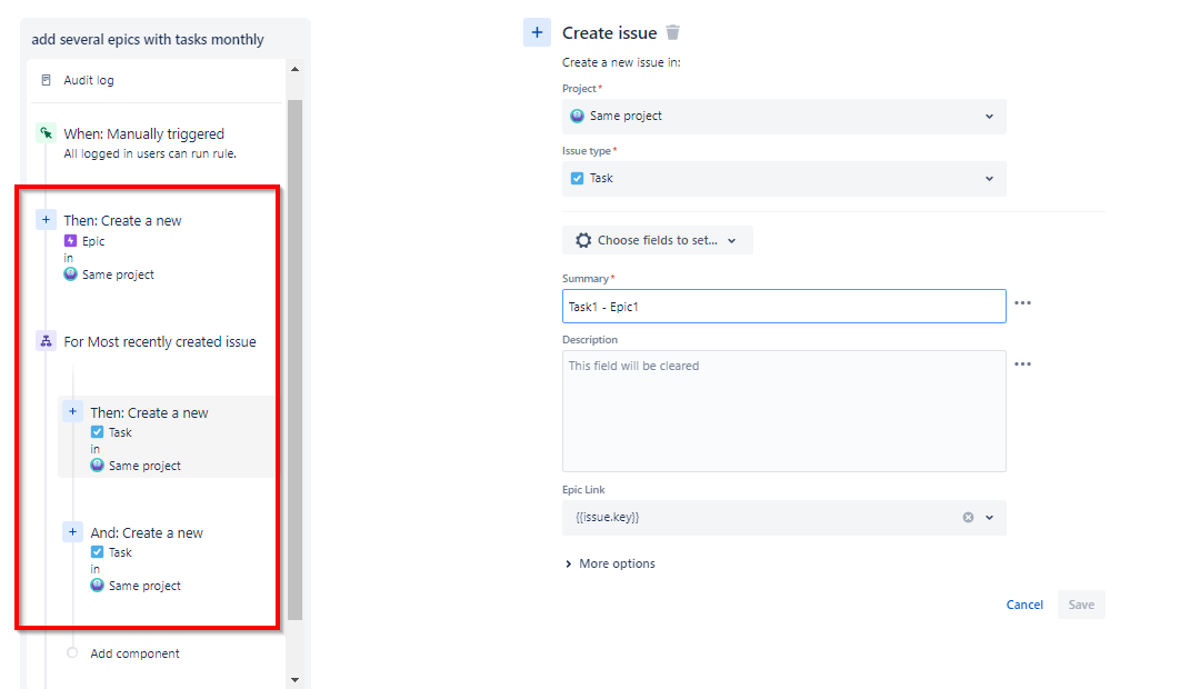 Solved Automate the creation of multiple epics, each with...