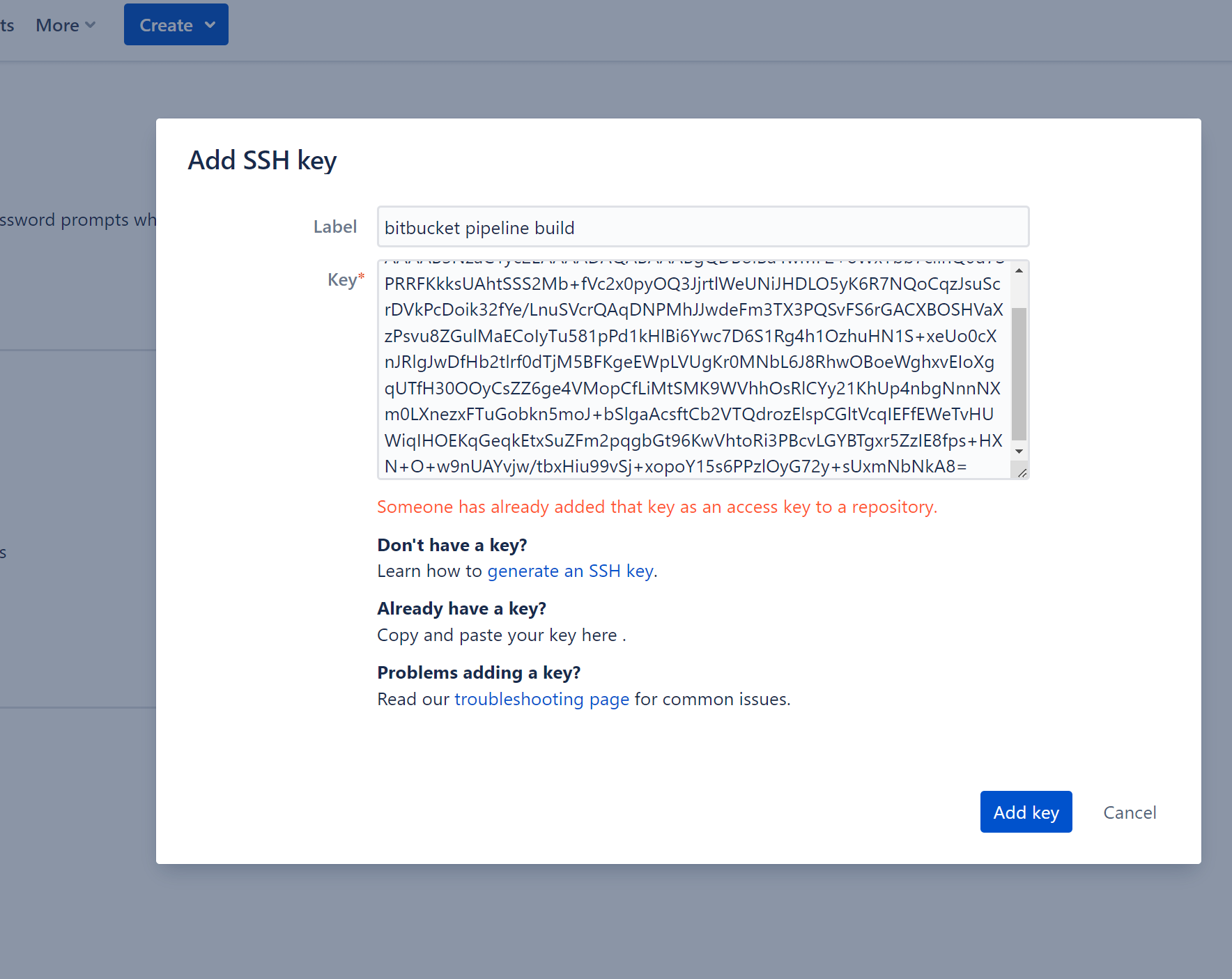Solved I want to run git tag as a pipeline step, git push...