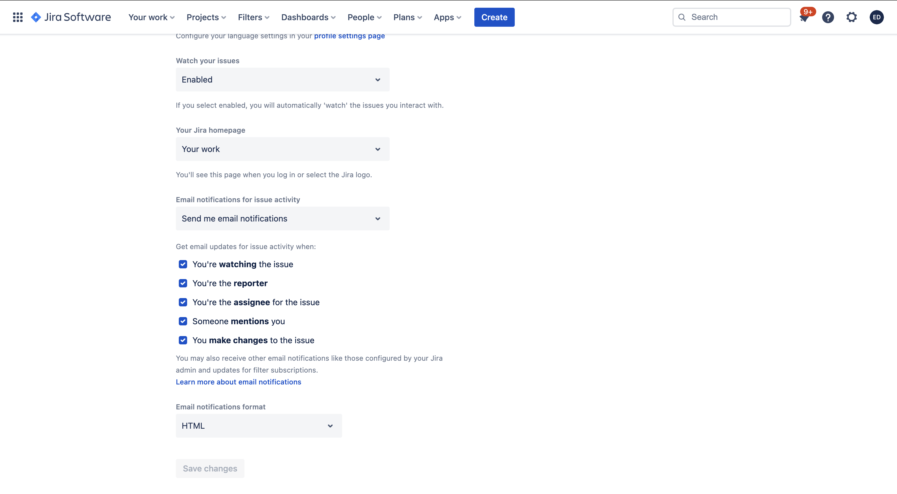 Unable to receive emails notification