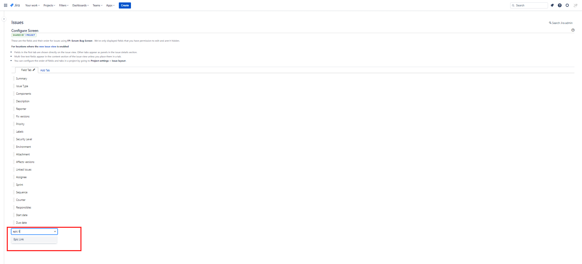 How to add Epic Name field to Story or Task detail...