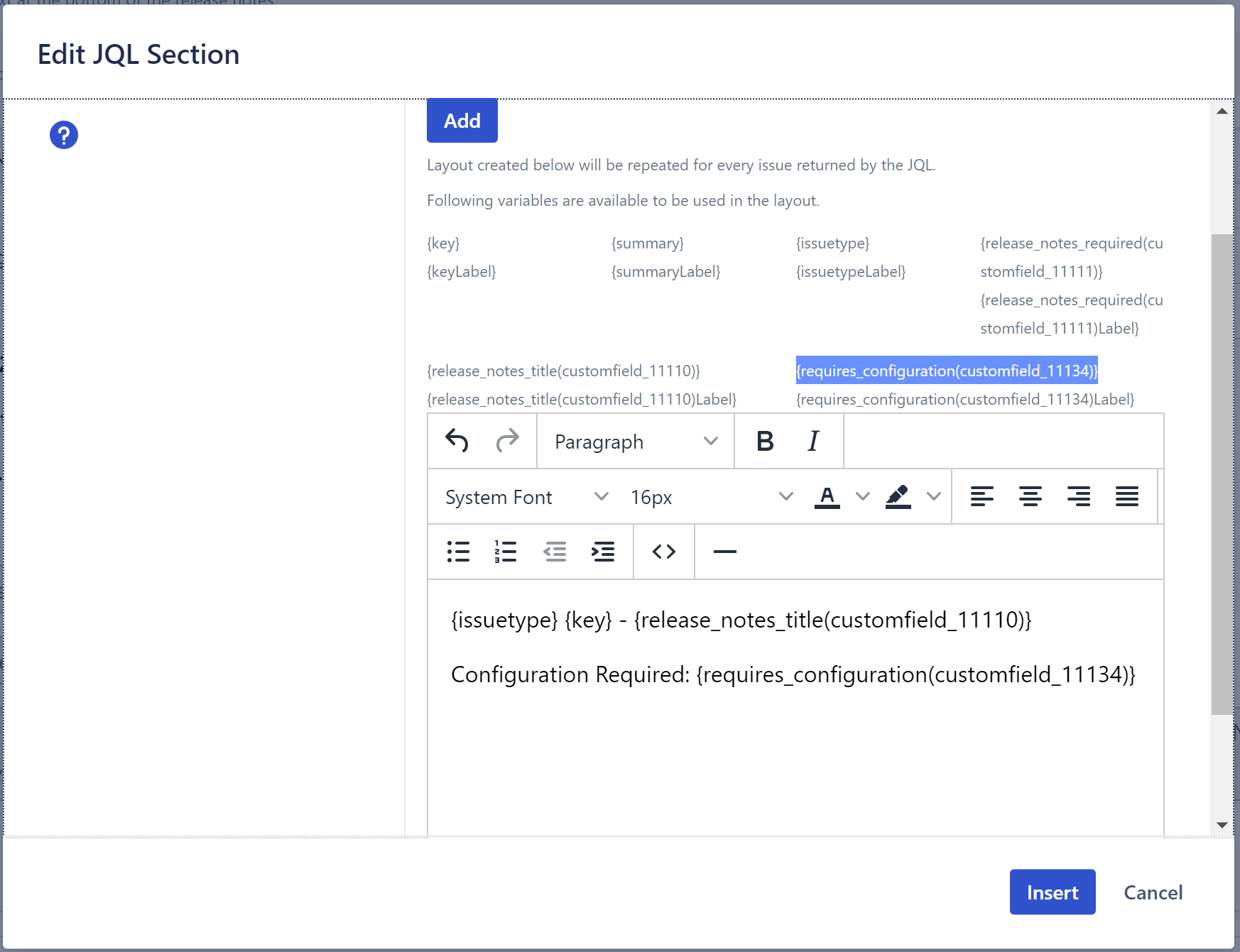 Solved I want to hide a label in my release notes if ther...
