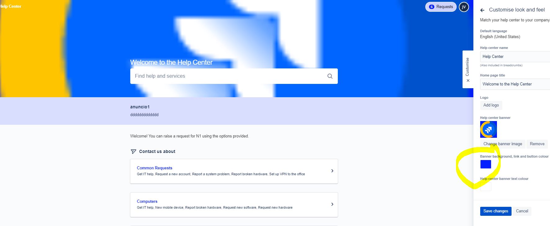 Solved Unable to change banner color