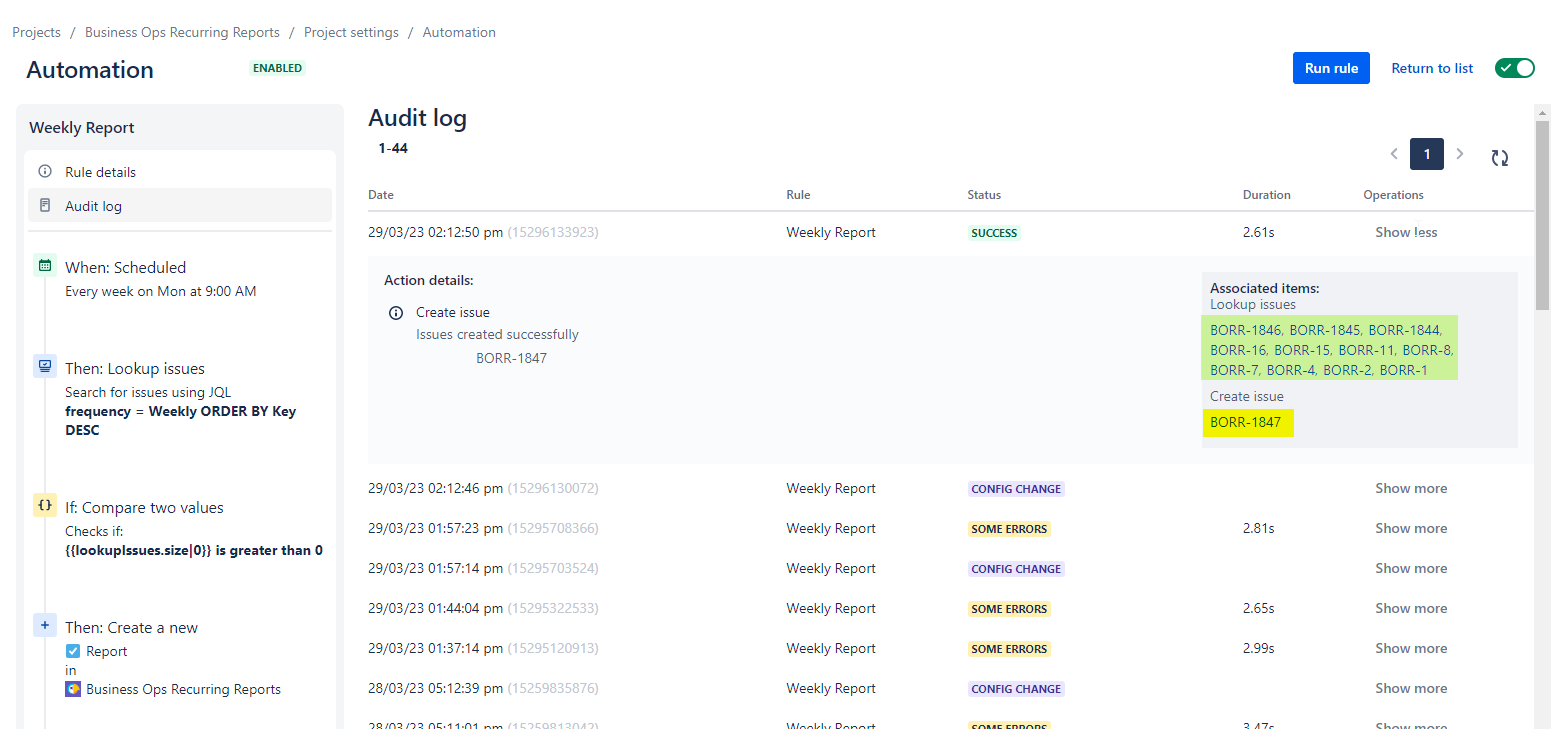 How to automatically set due date to the first day...