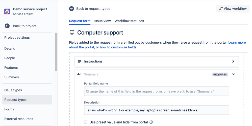 Text Formatting in Jira request form