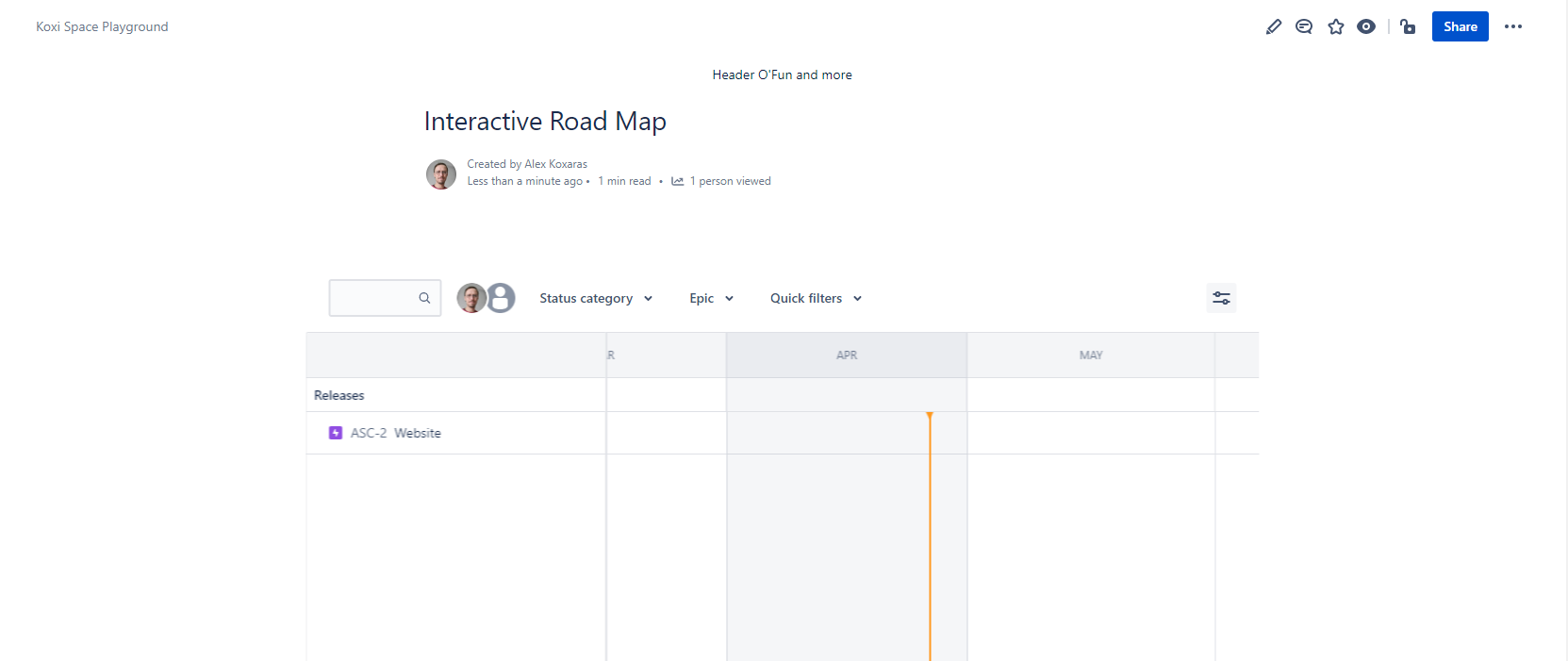 How do you add an epic progress bar to Confluence?