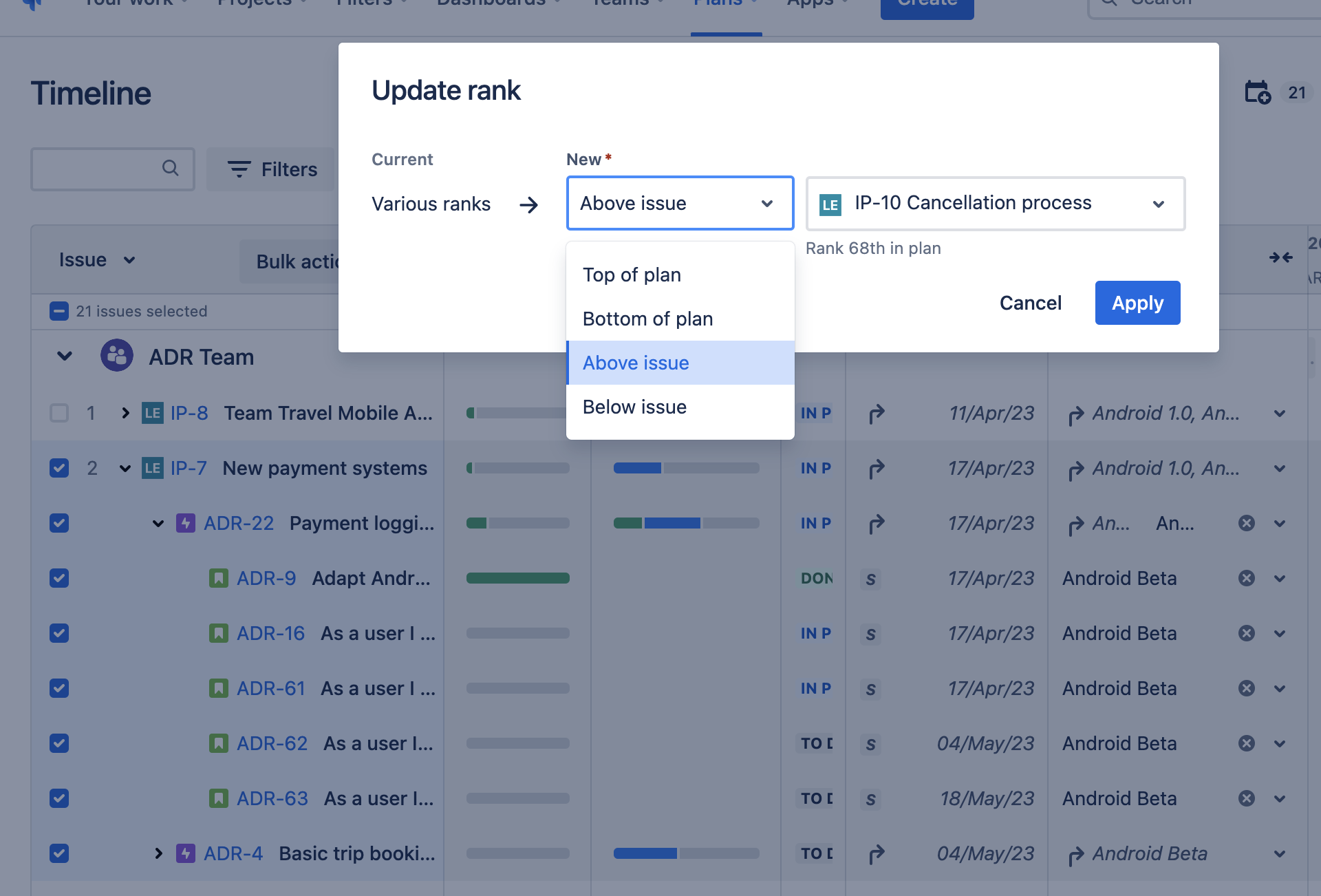 Jira Software Usability Improvements March 2023