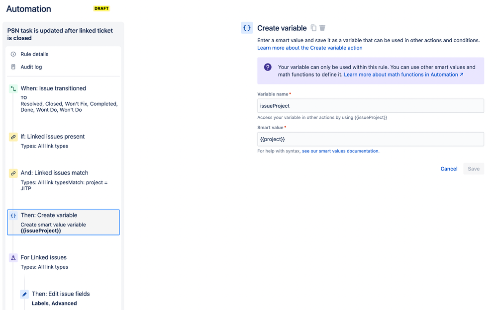 Solved: Get project key of a linked issue in JQL