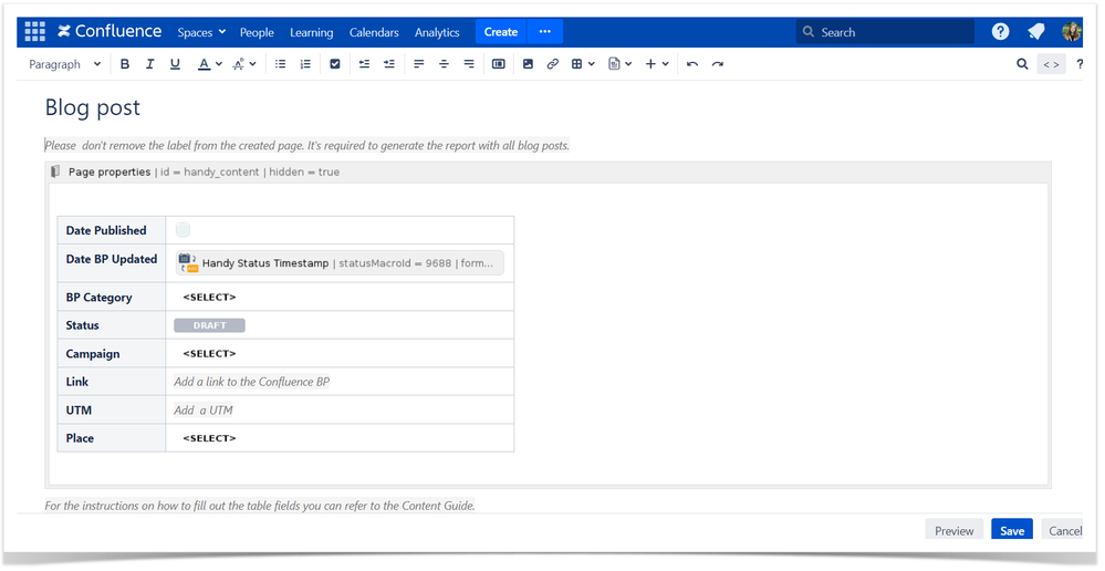 Confluence Status Reporting Tutorial - Atlassian Community