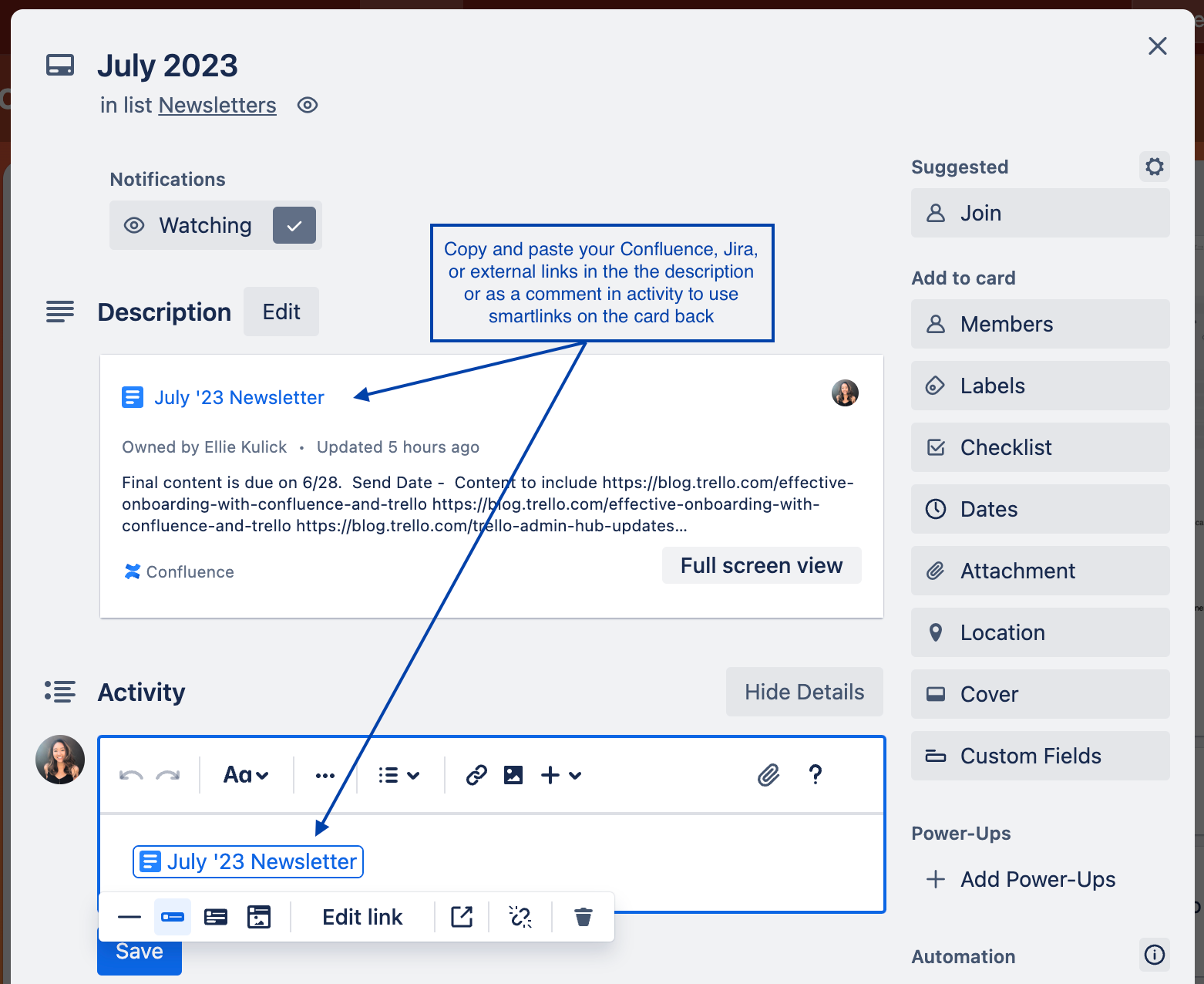 Powering Up Card-Back Attachments + An Update on Confluence