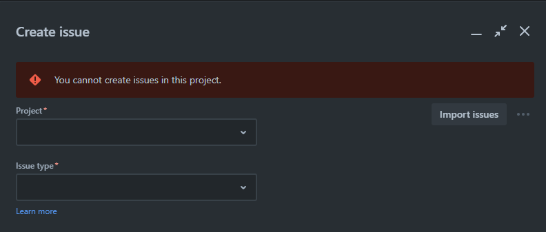 Jira you cannot create issues in this project - Hướng dẫn khắc phục chi tiết