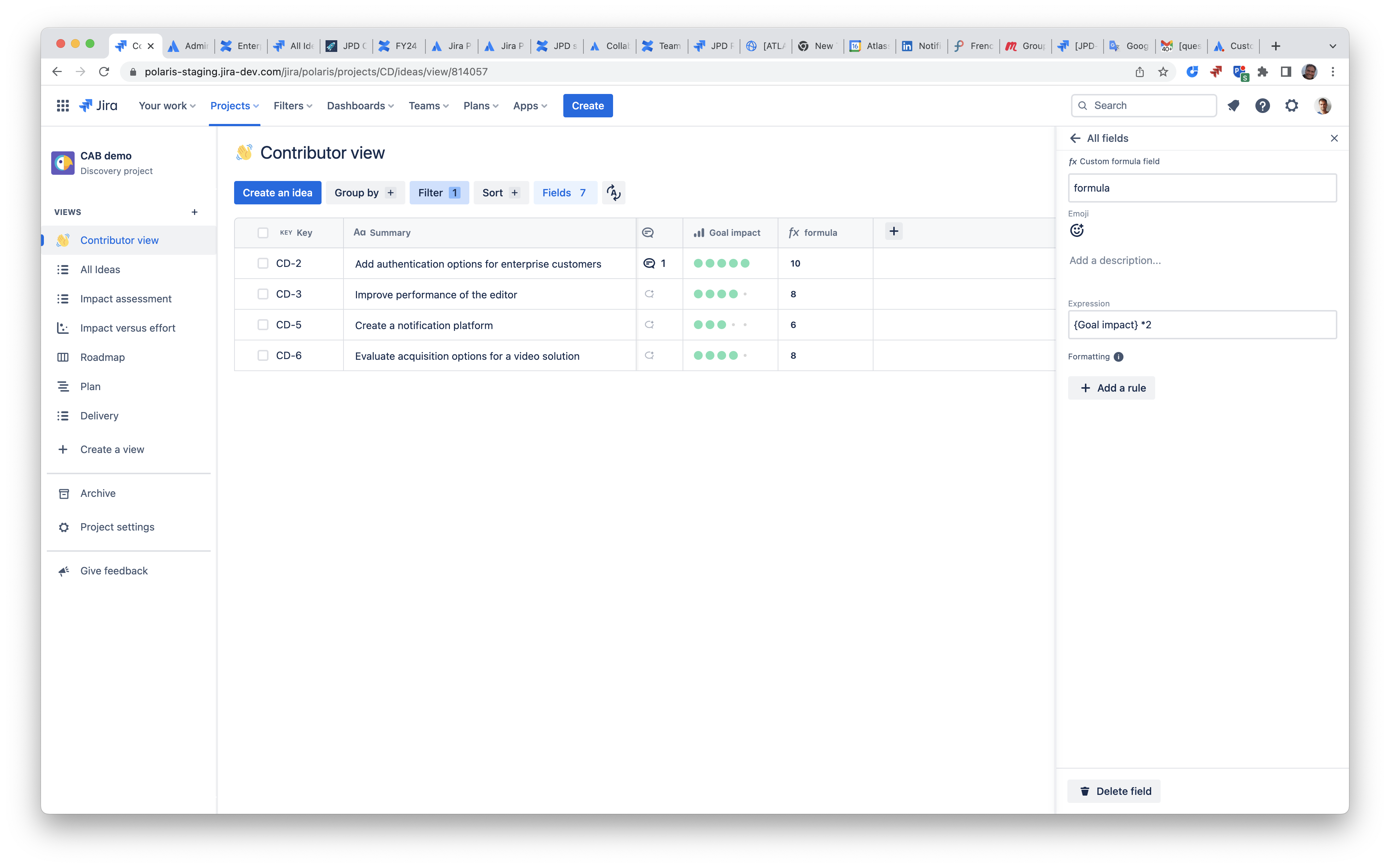 Custom Formula write your own is being normalize...