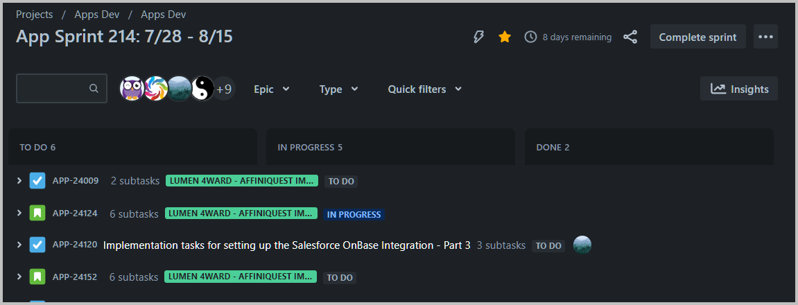 Enhanced Jira Software backlog and board