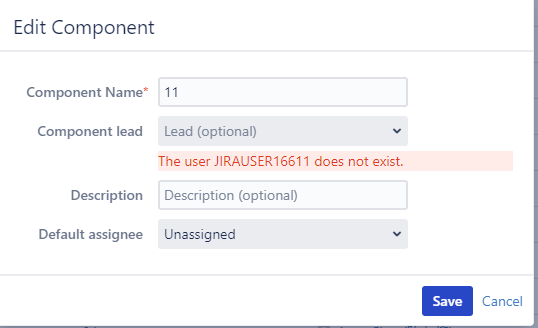 user does not exist jira