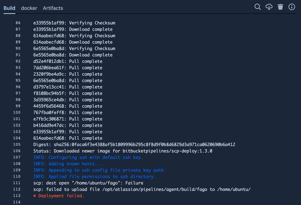 Solved Can atlassian/scpdeploy overwrite an executable