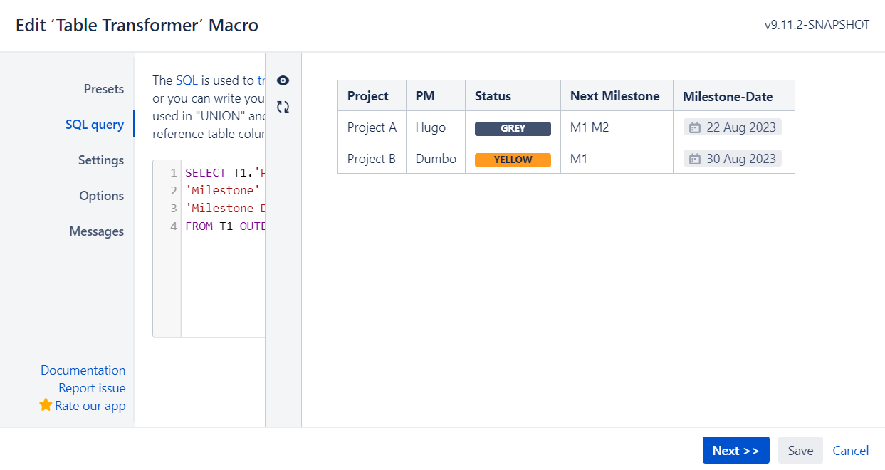 Solved Combine two table using table transformer and filt...