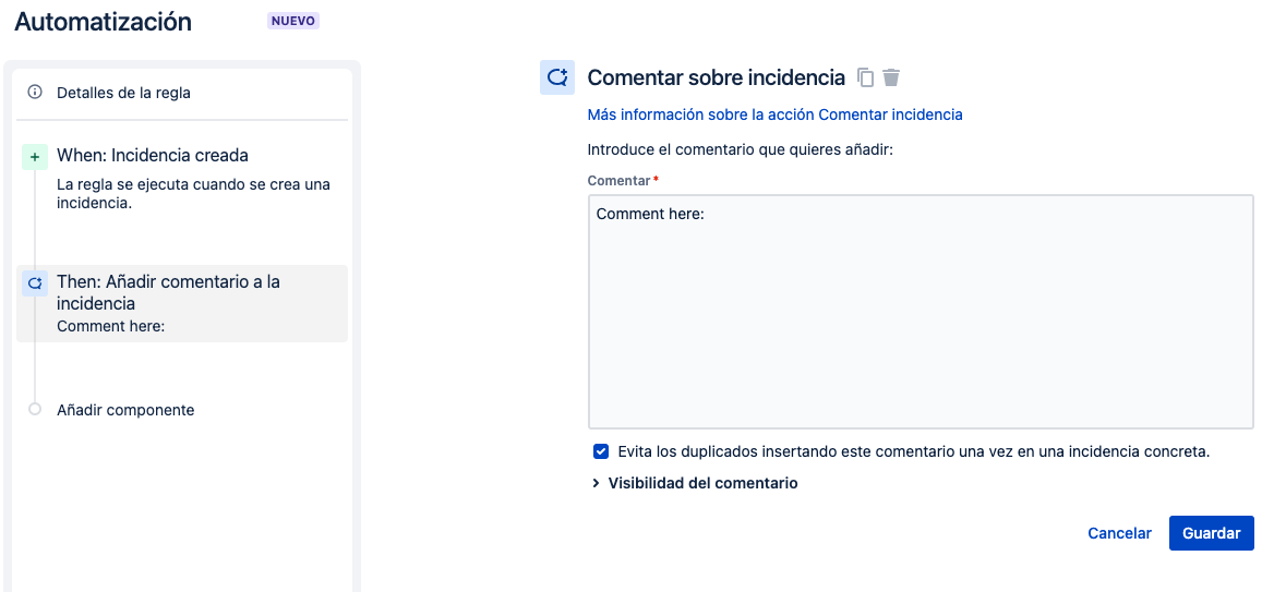 Canned response when ticket is created