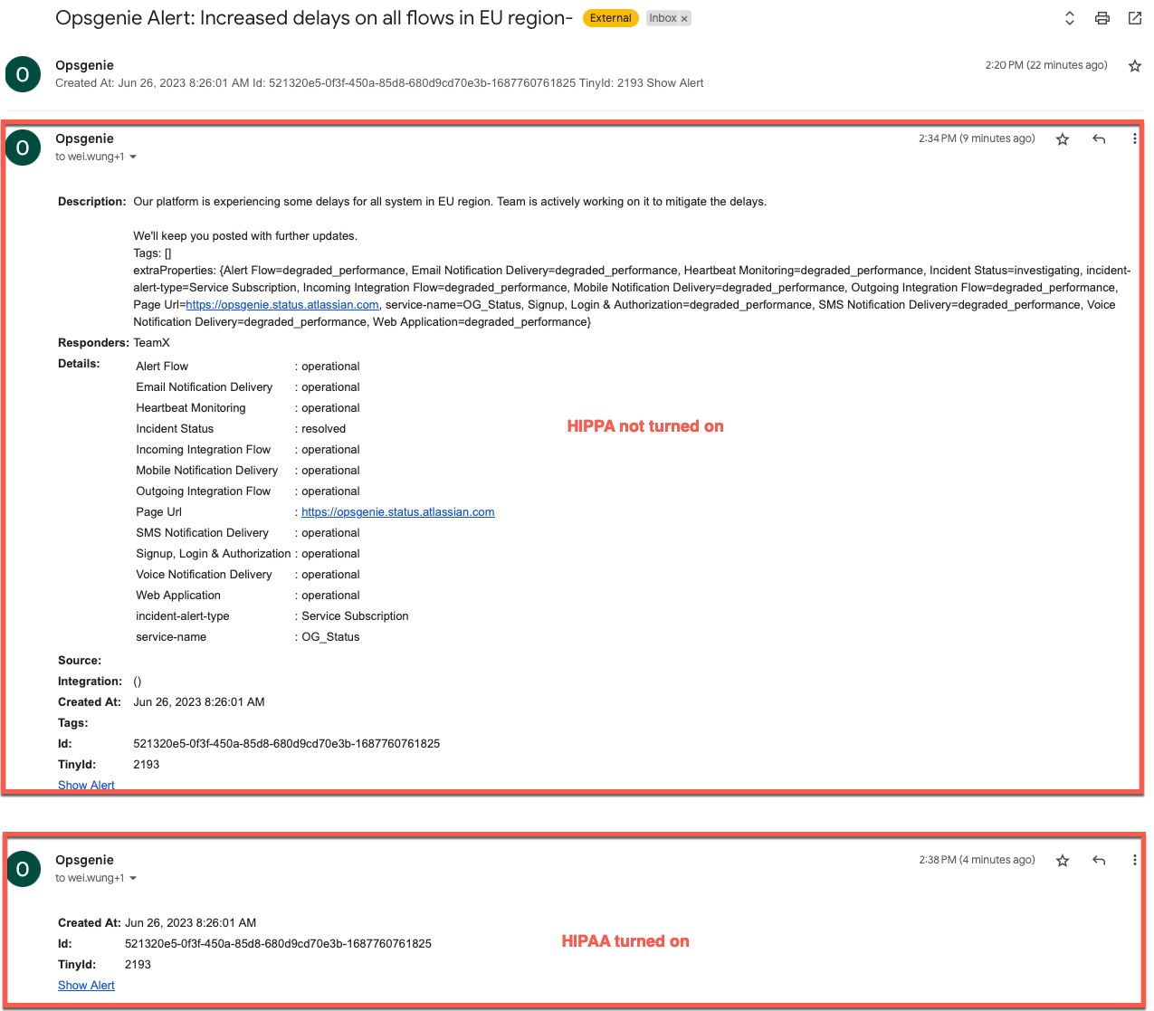 HIPAA Compliance in Opsgenie