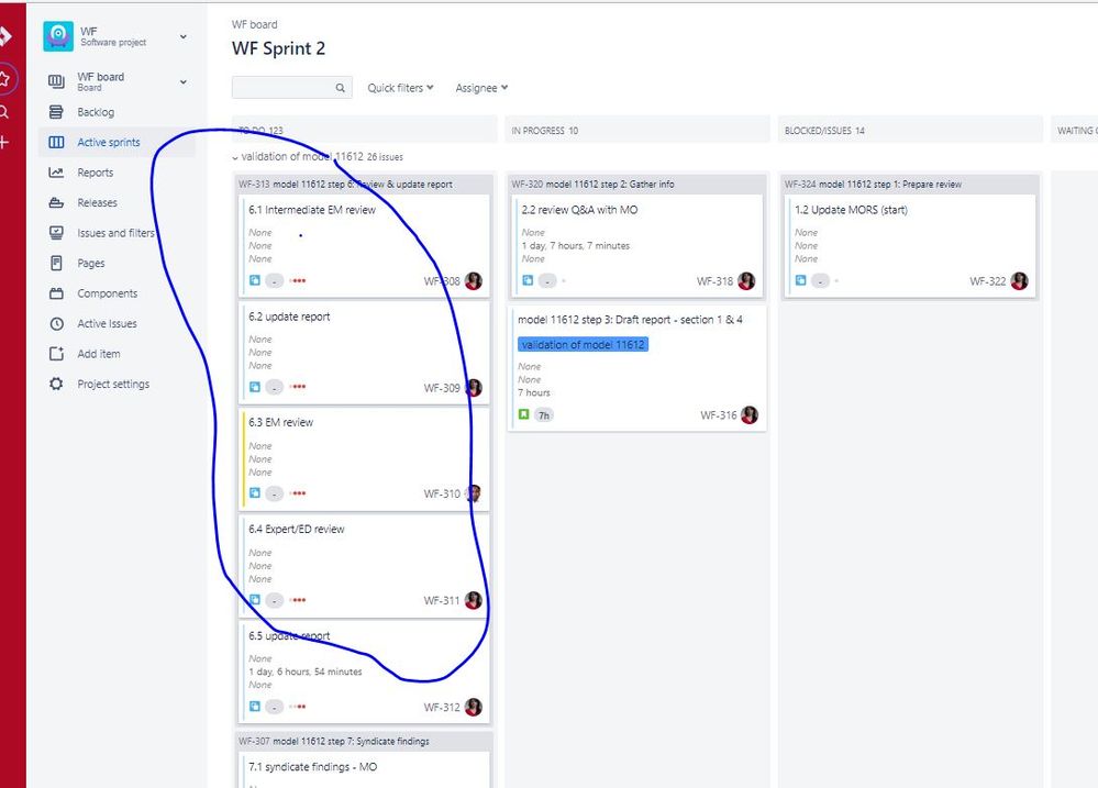 how to show subtasks below the user story when usi...