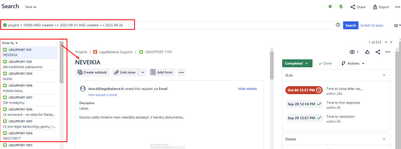 Issues filter doesnt work and changed
