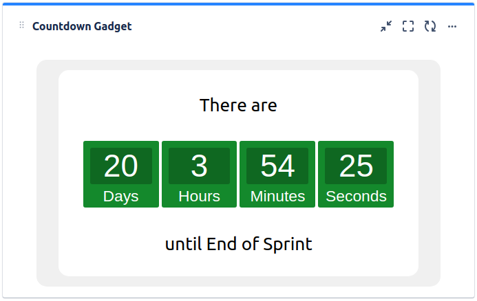 JIRA Agile Sprint Health Gadget Days Left Calculation