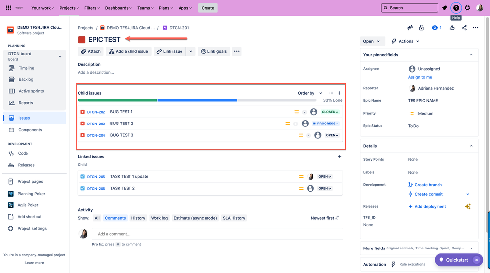 Solved: TFS4JIRA Azure DevOps integration: Can not link st...