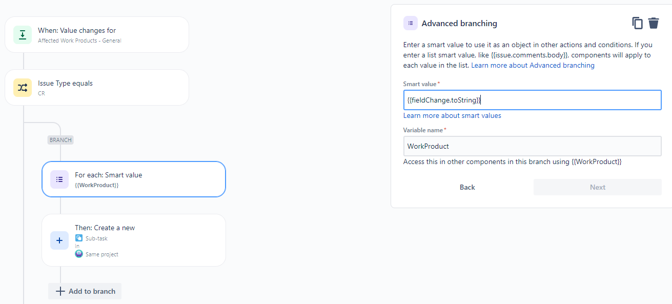 Automatically creating Subtasks from a Checkboxes