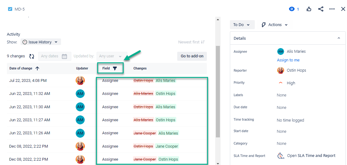 Multiple assignees at different stages of a ticket