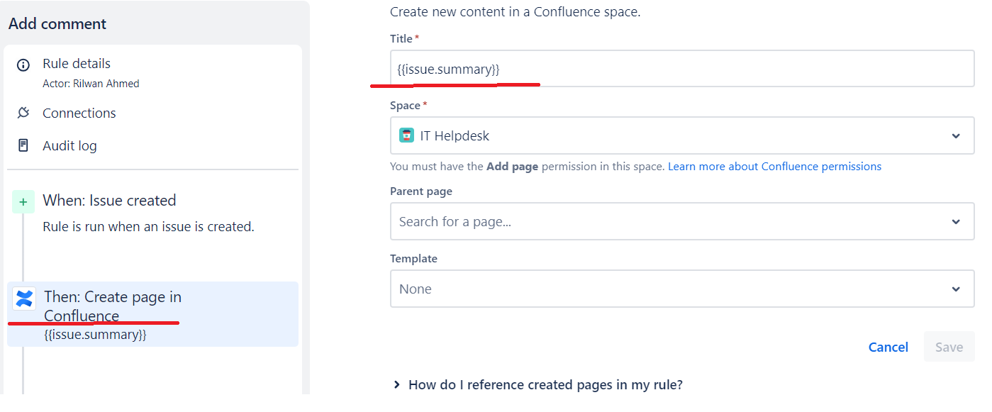 How To Use Automation To Create A Confluence Page