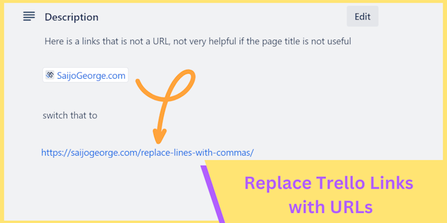 Stop Trello from replacing a URL in a card comment into a page