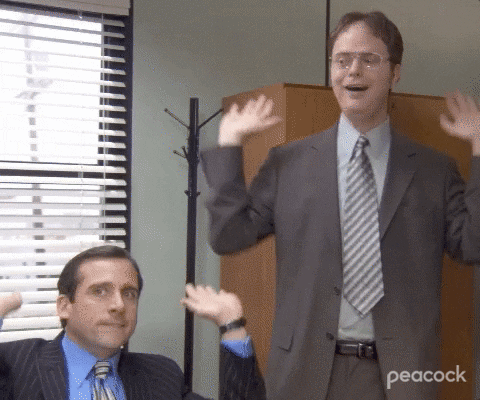 Excited Season 2 GIF by The Office.gif