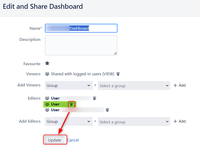 Solved struggling to change owner for a Jira Dashboard