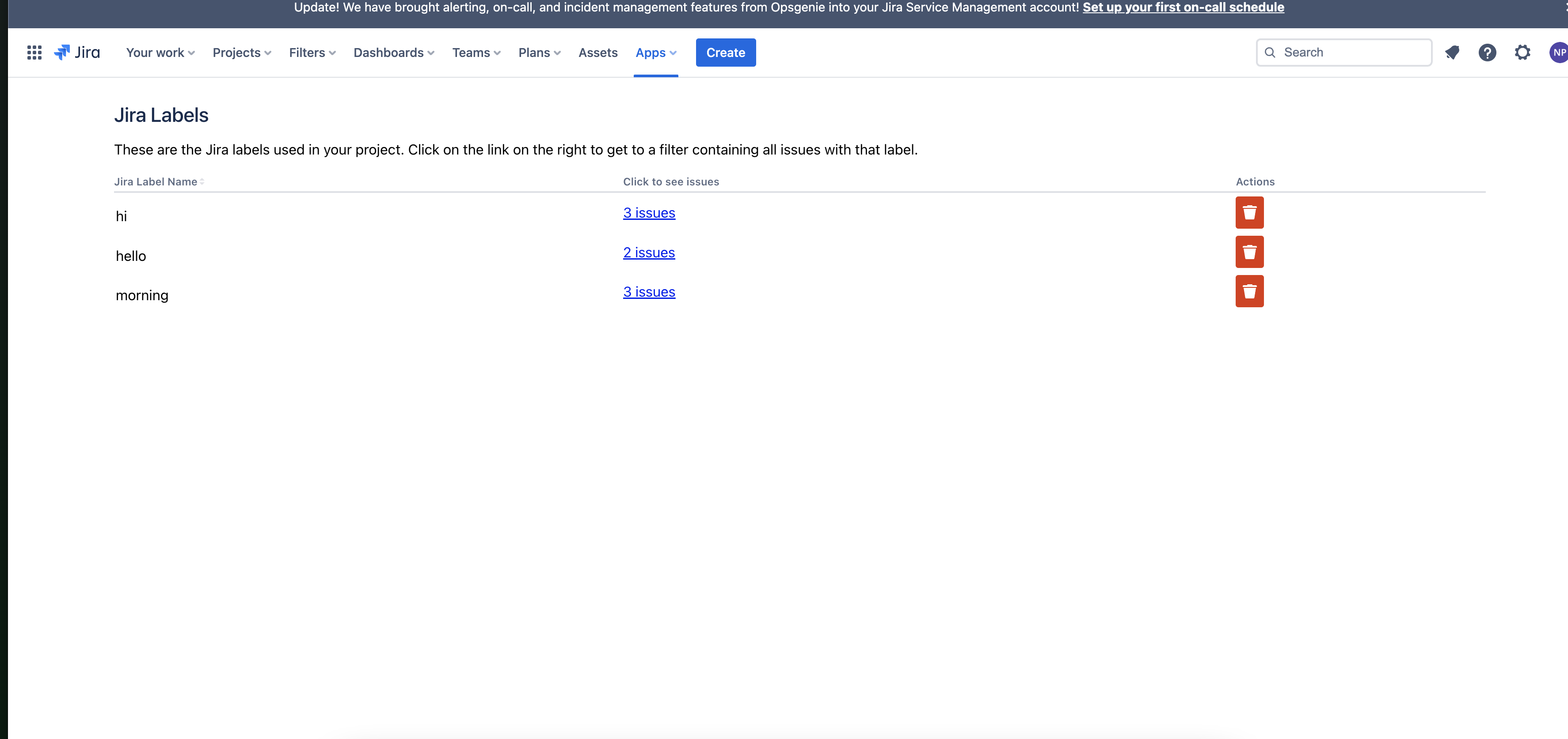 how to remove the labels