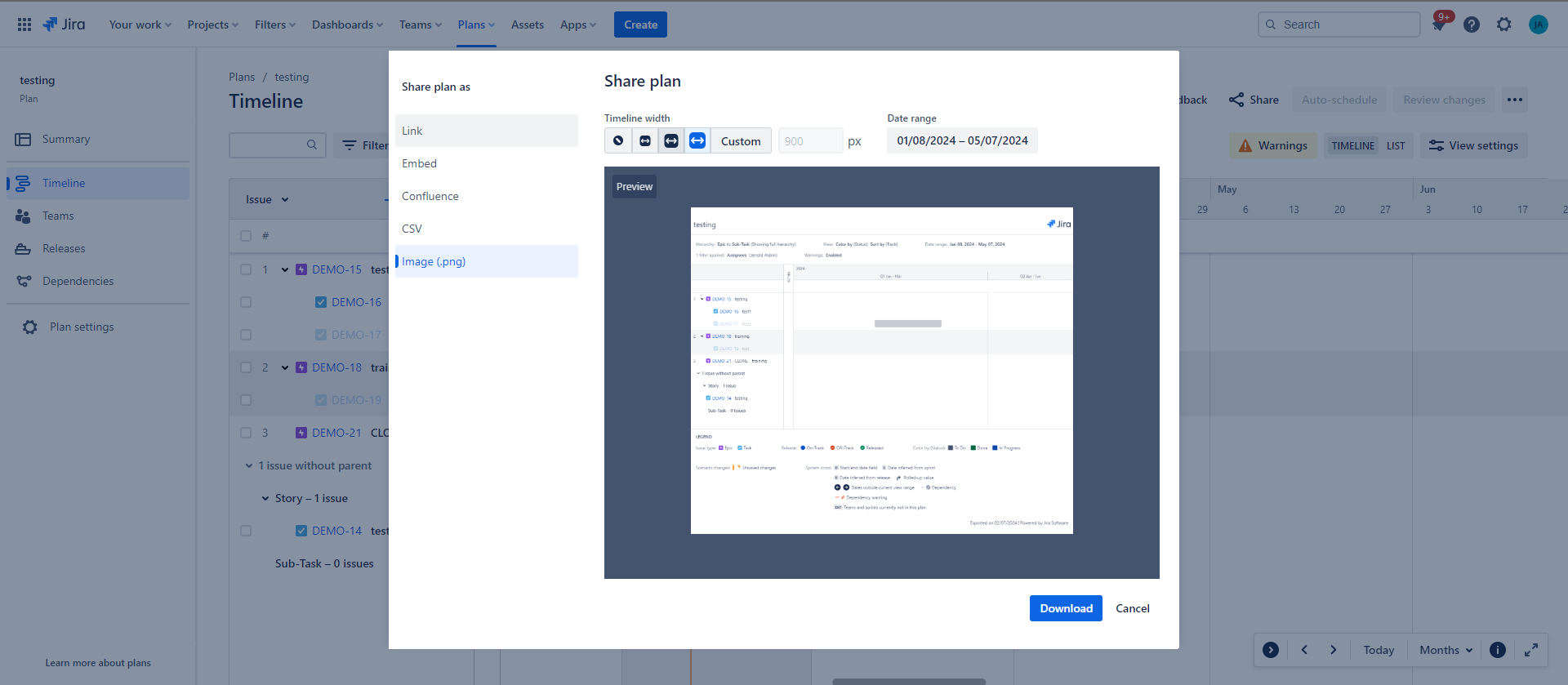 how-to-export-a-a3-size-of-the-jira-plan-view
