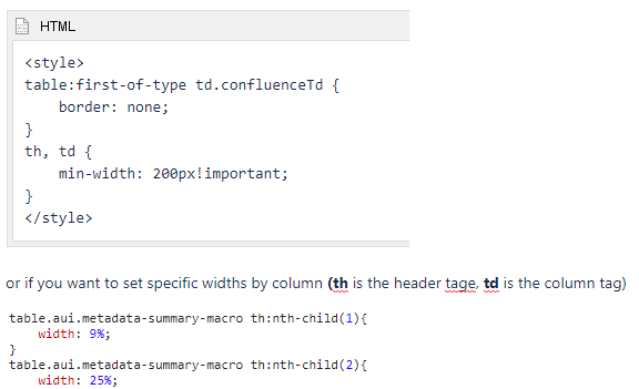 Page Properties Report Macro - Ability to define column widths.png