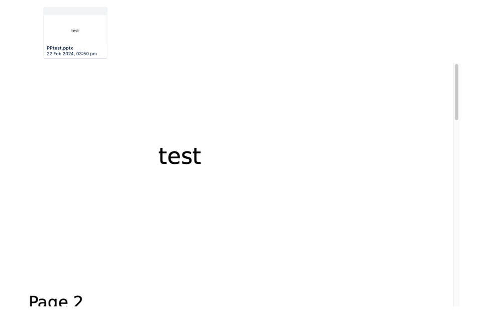 How do I embed a scrollable powerpoint presentatio...