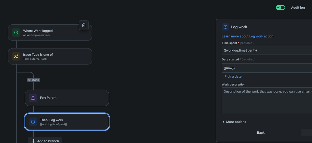 Solved: Solved: Jira Automation - Logged Time from Tasks a