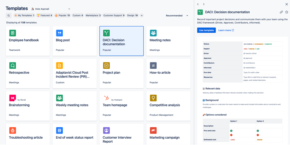 How To Build Pages With Confluence Templates - Atlassian Community