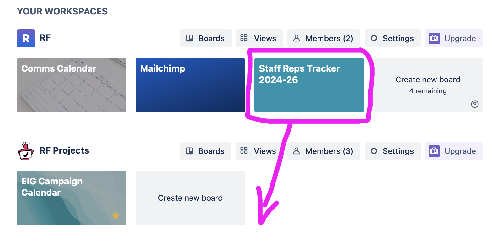 Solved MOVING A BOARD FROM ONE FREE WORKSPACE TO ANOTHER