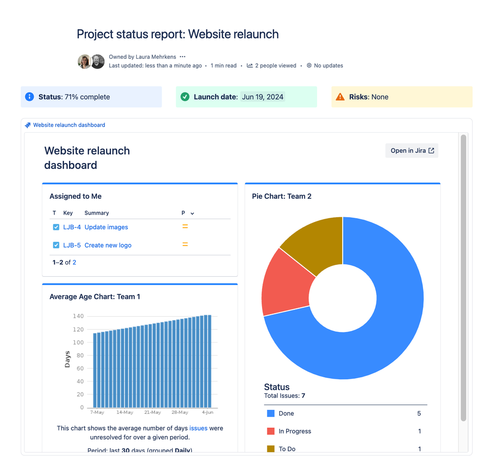 Embed Jira dashboards & gadgets in Confluence with... Atlassian Community